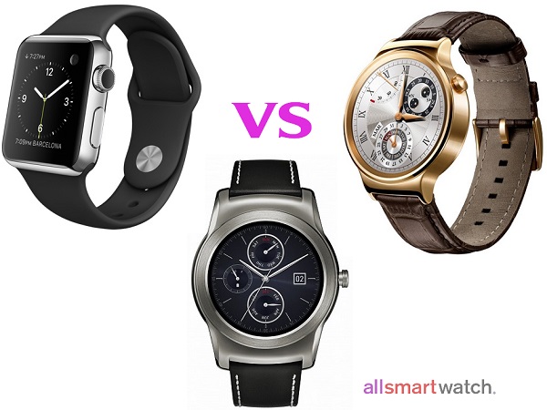 Apple Watch vs Huawei vs LG